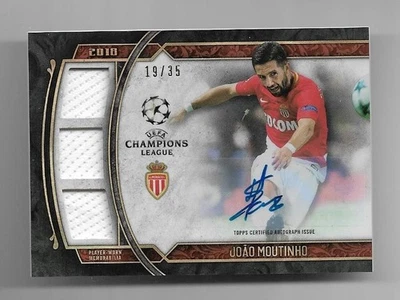Tarjeta automática de camiseta del museo de la Liga de Campeones Topps 2017-18: Joao Moutinho #19/35 Foto 1 de 2