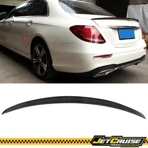 Se adapta a 17-23 Benz Clase E W213 AMG Estilo Fibra de Carbono Alerón Trasero Labio de Ala - Imagen 1 de 7