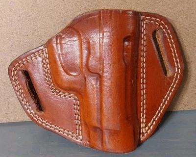 Falco Leather Paddle Holster Bereta 84 Right Hand Multi-fit Belt 6x4.5 - Image 1 of 4