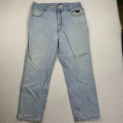 Jeans masculino Harley Davidson tamanho 40x30 ajuste tradicional azul cintura média perna reta - Imagem 1 de 4