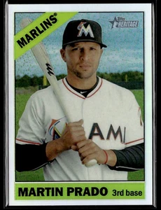 2015 Topps Heritage #603 Martin Prado Chrome Refractor #/566 - Picture 1 of 2