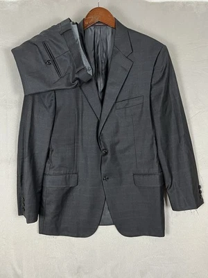 Hickey Freeman Suit Windowpane Men's Size 42R Pants 35 x 29 Working Cuffs Custom - Image 1 of 4