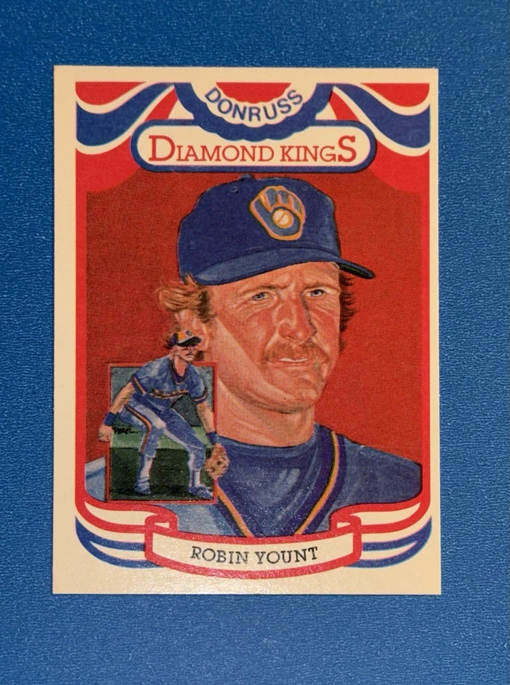 Donruss Diamond Kings Robin Yount #1 1984 Milwaukee Brewers Set Break Foto 1 de 1