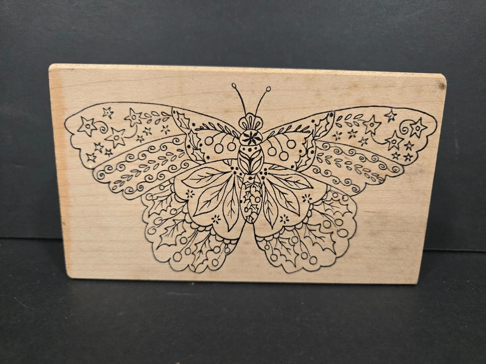 Sello de goma magenta de 1990, 03131-Q, mariposa, polilla, insectos Foto 1 de 3