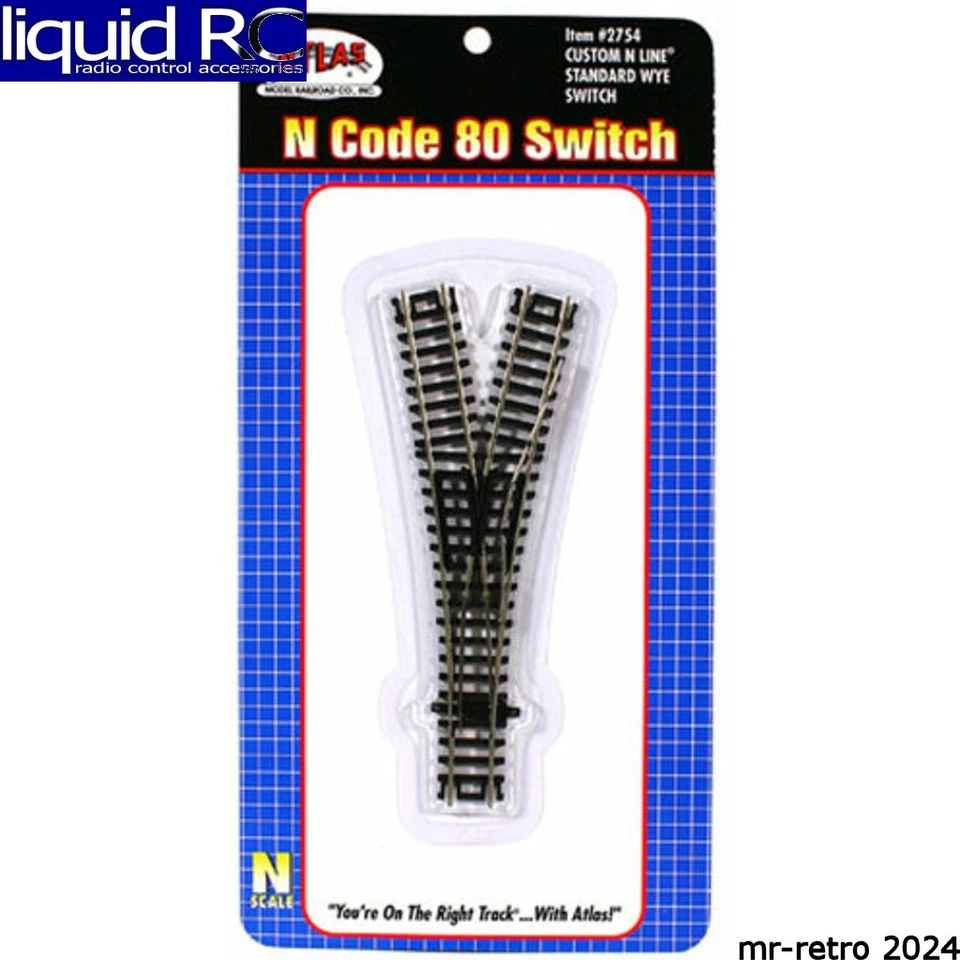 Atlas N Code 80 Custom Line Wye Turnout Atl2754