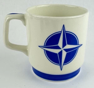 Ceramic Coffee Cup Allied Forces N Europe Norway Viking Ship Johan Thomsen - Picture 1 of 13