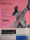 PUBLICITÉ 1959 SI-RO-SET LA LAINE COLLECTION TISSTRIC PANTALON PLIS PERMANENT 
