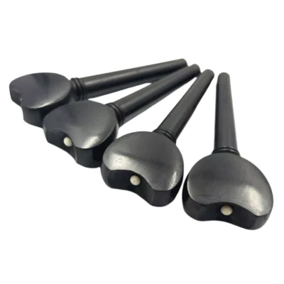 4pcs baroque style ebony wood full size cello pegs  - Image 1 of 3