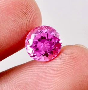 AAA+ Impecable 5 x 5 mm Zafiro Rosa Ceilán Piedras Preciosas Sueltas Certificado GIT - Imagen 1 de 6