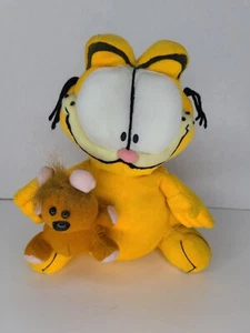 Nanco Garfield The Cat Plush Garfield holding a bear plush 10" - Picture 1 of 10