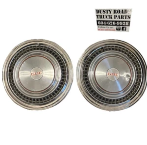 GMC Full Size Truck Hub Caps Pair OEM Chrome 16 inch Wheel - Picture 1 of 4