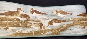 MULTIPLES Wallpaper border Beach Shore Birds coastal nautical 5-1/8"x5 yd ENCORE - Picture 1 of 3