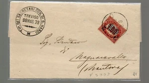 Italia Regno 1879 Frontespizio da Virle Treponti  in data 10/11/1879 N4796 - Imagen 1 de 2