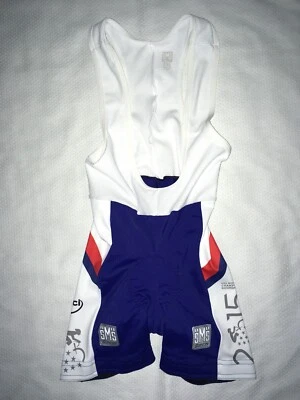 桑蒂尼自行车连体单品蓝色白色 2015 年公路锦标赛 XXS 意大利 — 第 1/4 张图片