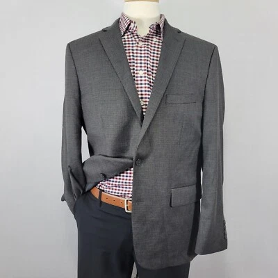 APT.9 Men's Sport Coat Blazer Two Button Charcoal Gray Poly Blend Sz 44R - Image 1 of 4