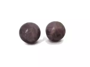 2 Amethyst Gem Stone Ben Wa Balls Kegel Personal Massager Vaginal Exercise - Picture 1 of 4