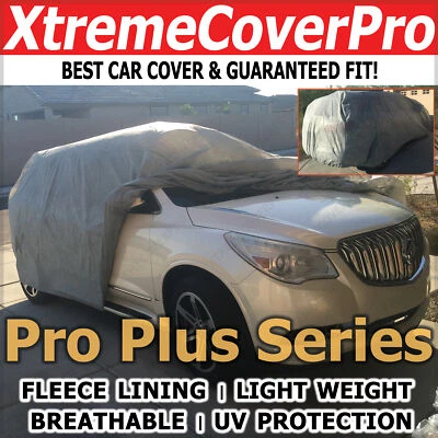 FUNDA COCHE BUICK ENCLAVE 2020 2021 2022 2023 2024 TRANSPIRABLE CON VELLÓN GRIS OSCURO Foto 1 de 4