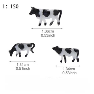 Grassland Animal Miniatures HO/OO Scale Cow Ranch Sand Table Diorama Display Set - Picture 1 of 15