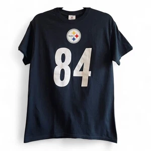 Pittsburgh Steelers Antonio Brown #84 NFL Super Bowl Football Black Shirt Medium - Picture 1 of 3