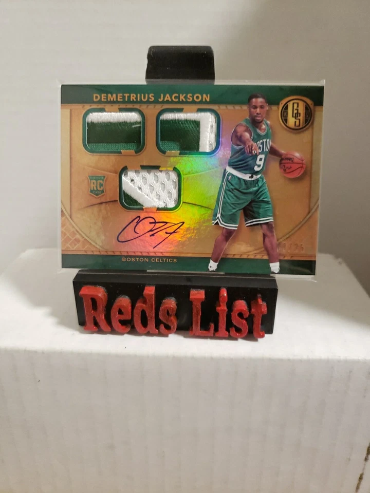 2016 Gold Standard Rookie Auto Triple Prime Patch 3/25 Demetrius Jackson Celtics - Image 1 of 4