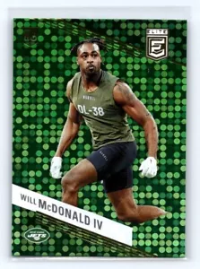 2023 Donruss Elite #198 Will McDonald IV Jets RC Rookie Green Disco - Picture 1 of 2