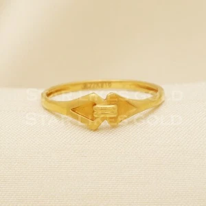 Wish Band Gold Ring 22k Gold Ring for Women Wedding Jewelry Size 6.75 Handmade - Picture 1 of 6