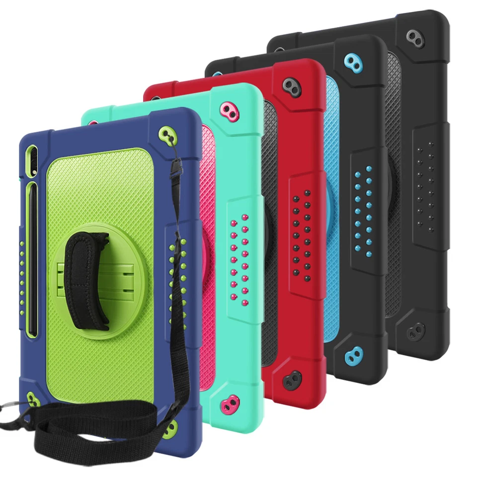For Samsung Galaxy Tab S7 Plus/S8 Plus/S7/S8 With Stand Shockproof Rugged Case Foto 1 de 2