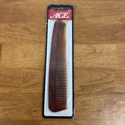 Peine de pelo Ace 64336 peine de aderezo acabado tortuga falso 7" vintage 2006 Foto 1 de 4