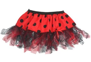 Womens Ladybird Insect Nature 12" Length Tutu Hen Party Book Day Fancy Dress - Picture 1 of 1