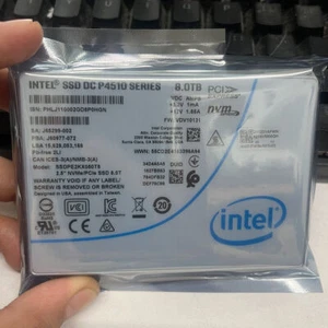 Intel SSD DC P4510 Series 8TB 2.5" U.2 NVME PCIe Enterprise SSDPE2KX080T8 SSD - Picture 1 of 4
