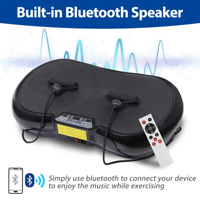 Vibration Plate Machine Full Body Shaker Home Gym Fitness Workout Black  - Image 1 of 4