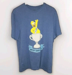 T-shirt maglietta uomo The Simpsons Best Dad Bod Homer Simpson | Taglia UK Large L - Foto 1 di 15