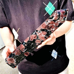 8,17 Pfund Natürlicher Granat Kristall Obelisk Quarz Kristall Energiesäule Reiki Heilung - Bild 1 von 12