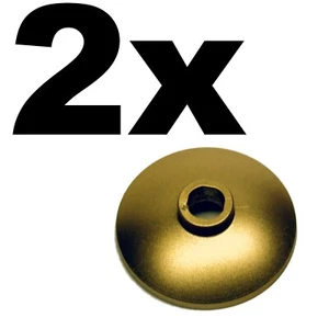 NUEVO LEGO - Plato - 2 x 2 - Invertido (Radar) Metálico Dorado x 2 - 21036 71040 75827 - Imagen 1 de 1