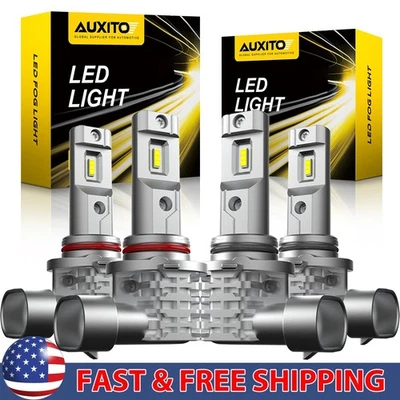 9005 9006 Combo LED Headlight High Low Beam Bulbs Kit 6500K Super White Bright - Image 1 of 4
