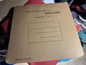 Calendario raro de la Segunda Guerra Mundial, ¡siempre habrá una Inglaterra!, Tuck, 1942 - Imagen 1 de 5