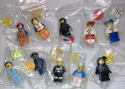 Lego The Movie And Studio 10 Minifigures Lot Camaramen Actor Emmet Robocop Lucy - Image 1 of 4