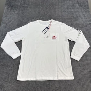 Vineyard Vines Shirt Herren Large Frohe Weihnachten Santa Wal Langarmshirt Neu mit Etikett - Bild 1 von 14