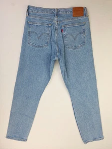 Levi's Premium Größe 30 x 28 blaue Damenjeans Keilabsatz Knopfleiste 5 Taschen Logo-Etikett - Bild 1 von 15