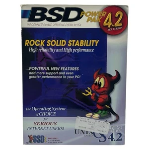 BSD FreeBSD Unix Based OS Power Pak 4.2 (CD-ROM, 2000) Big Box Complete Software - Picture 1 of 9