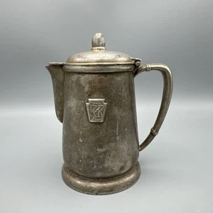 Vintage 1948 Pennsylvania Railroad International Silber gelötet 8 Unzen Kaffeekanne - Bild 1 von 9
