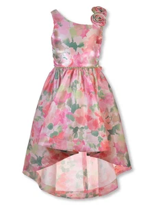 Bonnie Jean Girls' Rose Shoulder Dress Color: pink Size: 12 - Picture 1 of 1