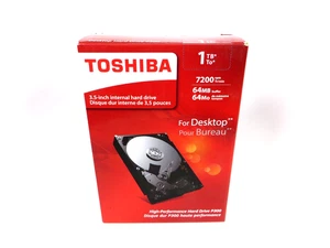 New Toshiba P300 1TB 3.5" SATA 7200RPM HDWD110 Internal Hard Drive (Sealed) - Picture 1 of 4
