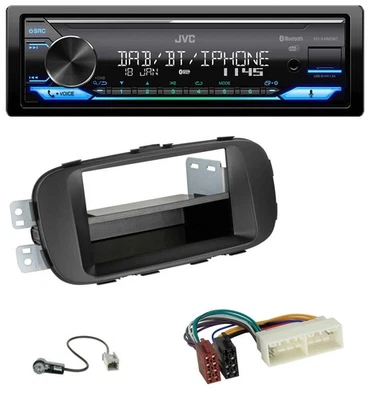 JVC Bluetooth DAB USB MP3 Autoradio für Kia Soul (PS, 16-19) - schwarz - Bild 1 von 4