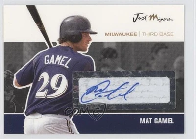 2007 Just Minors Just Auto Black Auto /25 Mat Gamel #JA-15 Auto - Image 1 of 2