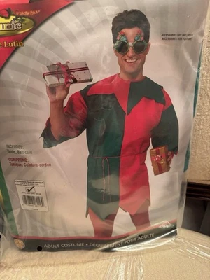 Disfraz de elfo de Navidad para hombre. Tamaño estándar Foto 1 de 2
