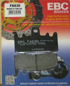 EBC 2 Pastiglie ORGANICHE per Pinza Freno BREMBO M4.32 - Picture 1 of 3
