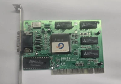 Vintage Union Trident UTD73 Trident 9680 1MB PCI Video GPU TD9680P-Tested - Image 1 of 3