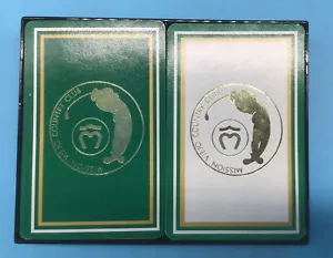 Carte da gioco vintage Twin Pack con jolly, Country Club MISSION VIEJO CA. - Foto 1 di 3