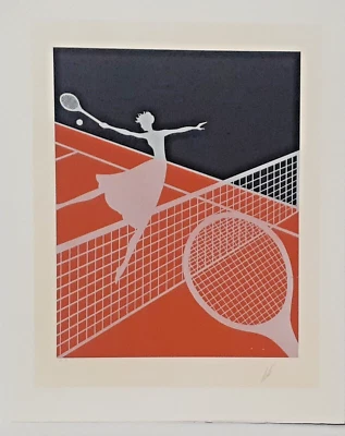 Erte "Love" 1974 24" x 30" AP Near Mint (NEVER SOLD GALLERY INVENTORY) - Imagem 1 de 4